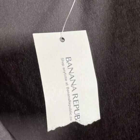 NEW Banana Republic Dress Womens XS gray pencil sheath ruched classic preppy - Picture 5 of 10